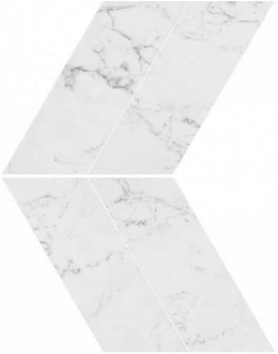 Marvel Stone Carrara Pure Chevron Lapp 22.5x22.9